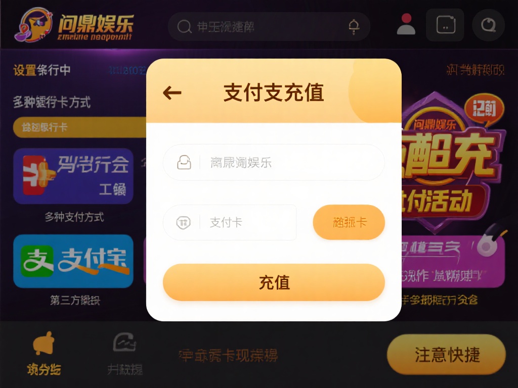支付与充值：问鼎娱乐支持多种支付方式，设置中可绑定