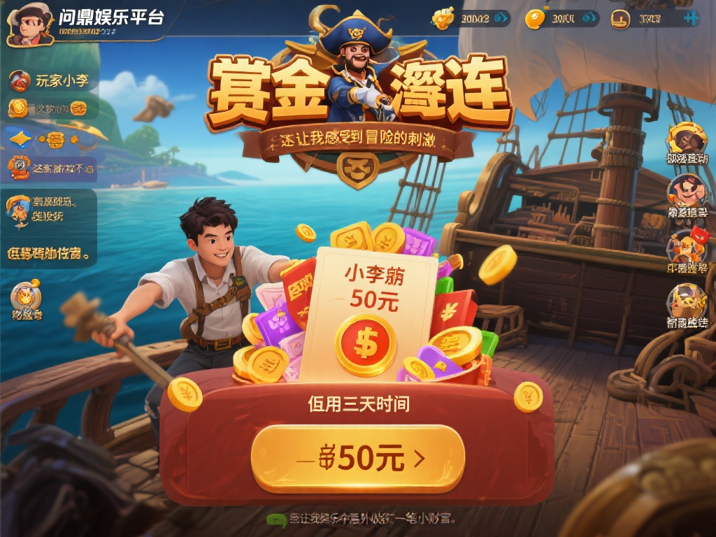 问鼎娱乐赏金船长连：探秘无尽财富与冒险之旅 (问鼎娱乐赏金船长连：开启无尽财富与惊险冒险之旅）